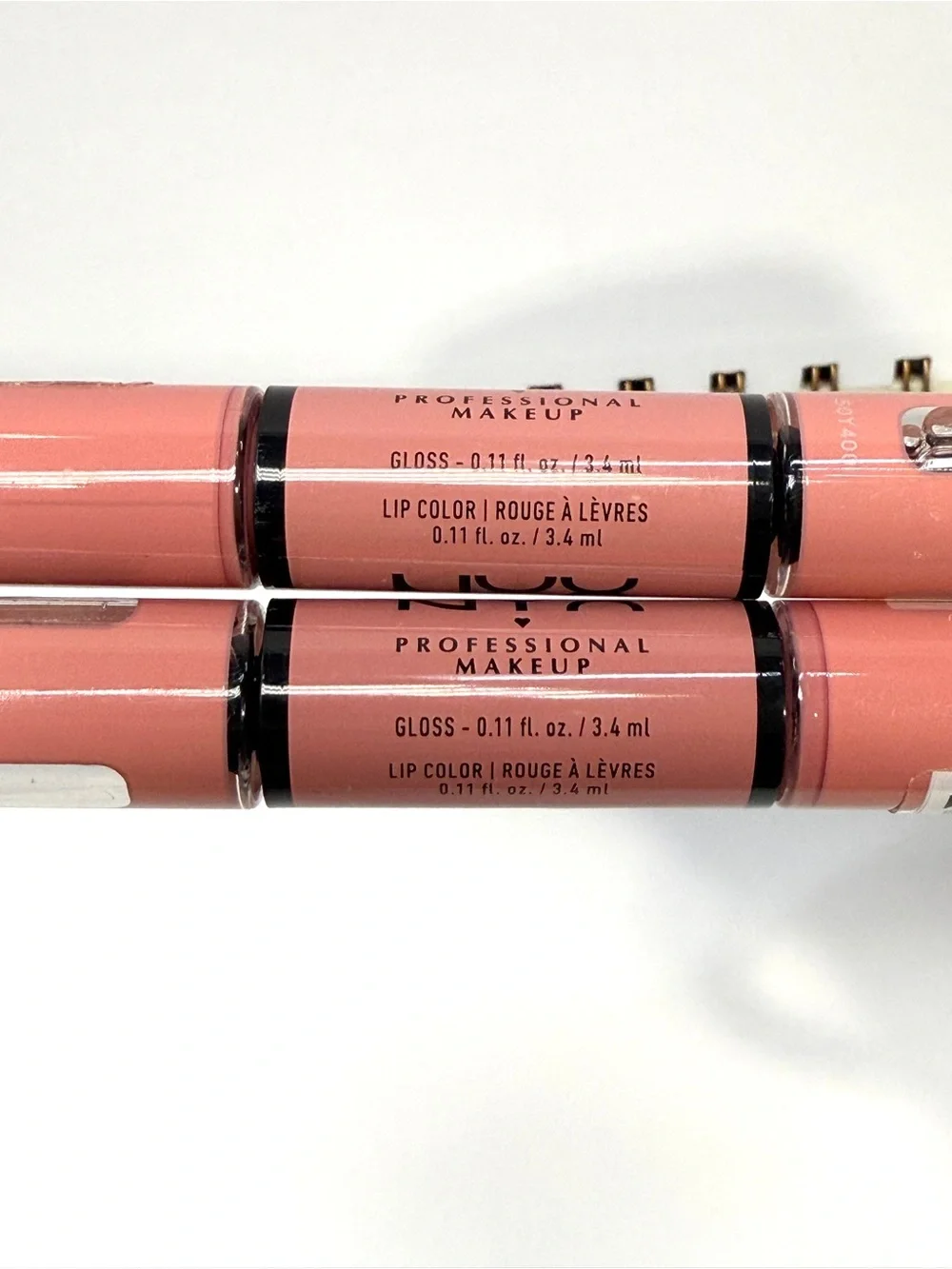 NYX Shine Loud Cash Flow Lot of 2 NEW Liquid Lip Gloss 0.11 oz Dual Ended